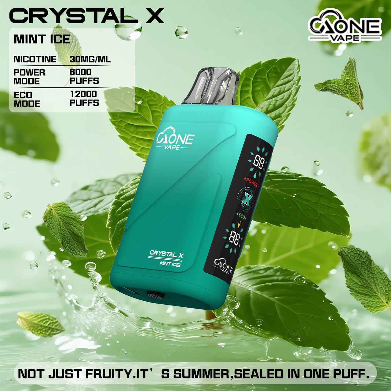 原廠正品 AONE Crystal X 水晶 2 代｜12000 口大容量 一次性 電子煙 拋棄式 非 ILIA LANA SP2S RELX 東京魔盒 VC蒸氣