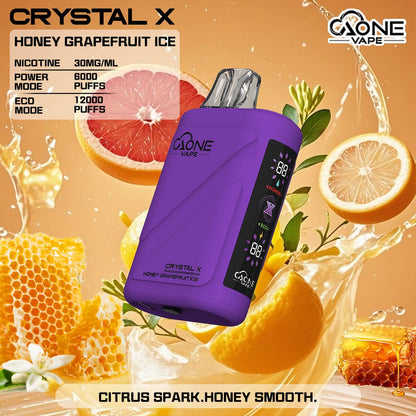 原廠正品 AONE Crystal X 水晶 2 代｜12000 口大容量 一次性 電子煙 拋棄式 非 ILIA LANA SP2S RELX 東京魔盒 VC蒸氣