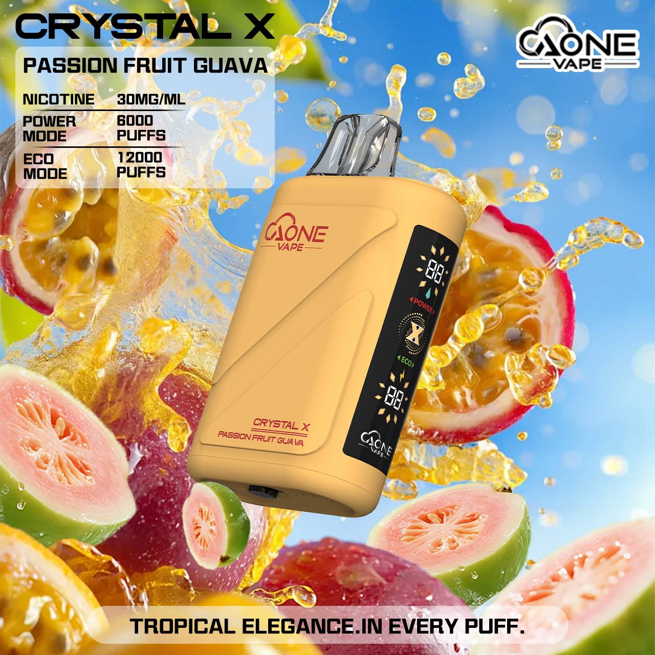 原廠正品 AONE Crystal X 水晶 2 代｜12000 口大容量 一次性 電子煙 拋棄式 非 ILIA LANA SP2S RELX 東京魔盒 VC蒸氣