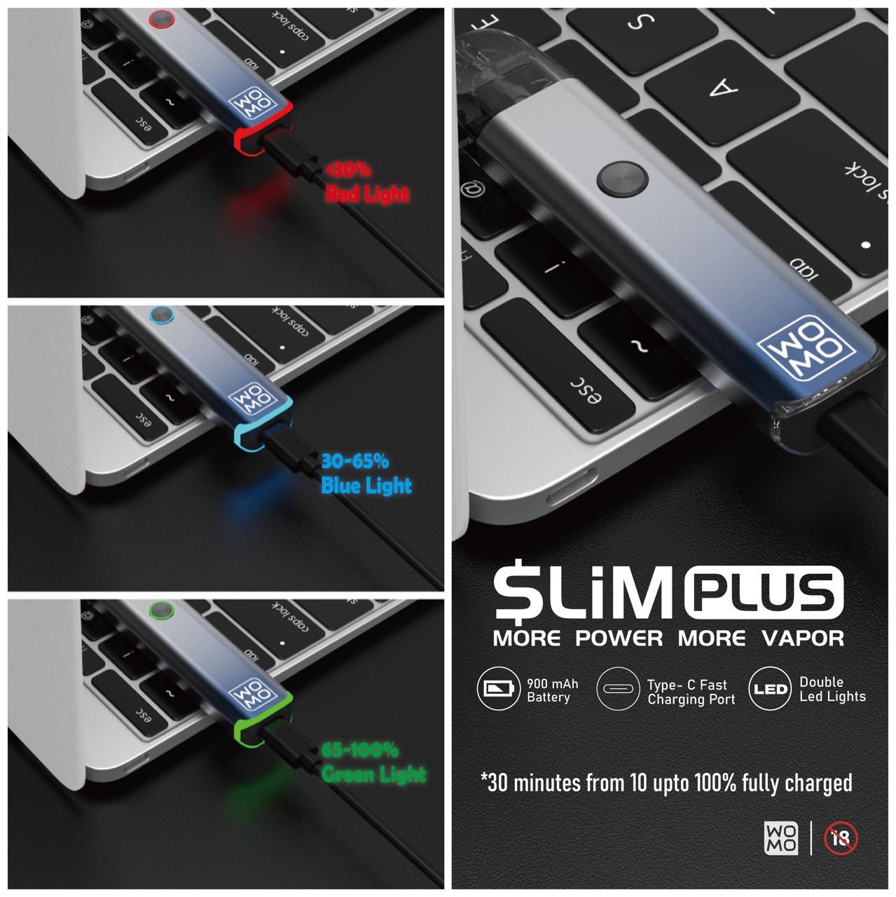 原廠正品 WOMO Slim Plus 奧默 32W 通用 OXVA XLIM 小蠻牛  XLIM PRO VC蒸氣