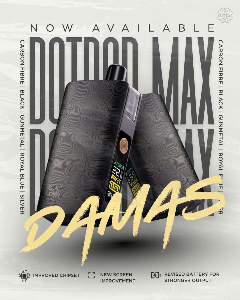 原廠正品 DotMod DotPod Max 佩特里｜大小煙主機 新色 法國限定版 電子煙 小煙